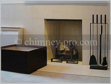 Custom Built Firebrick Fireplace-Soldier Pattern