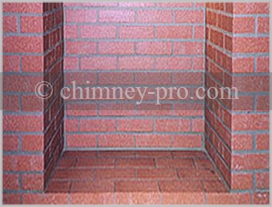 Stretcher Course-Running Bond Red Firebrick Firebox